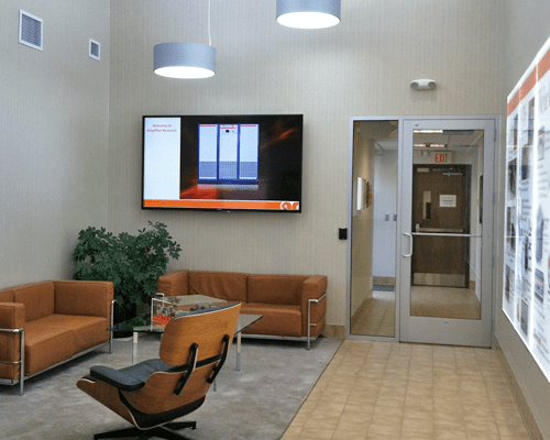 renovated lobby waiting area