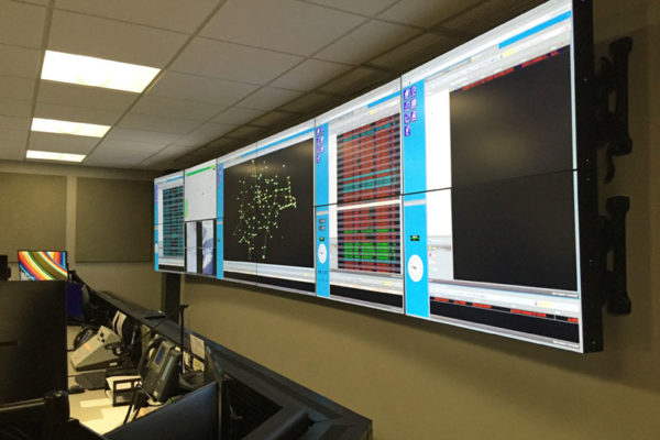 Flat panel video display wall Flat panel video display wall
