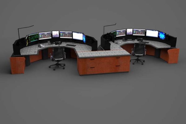 Sit stand consoles